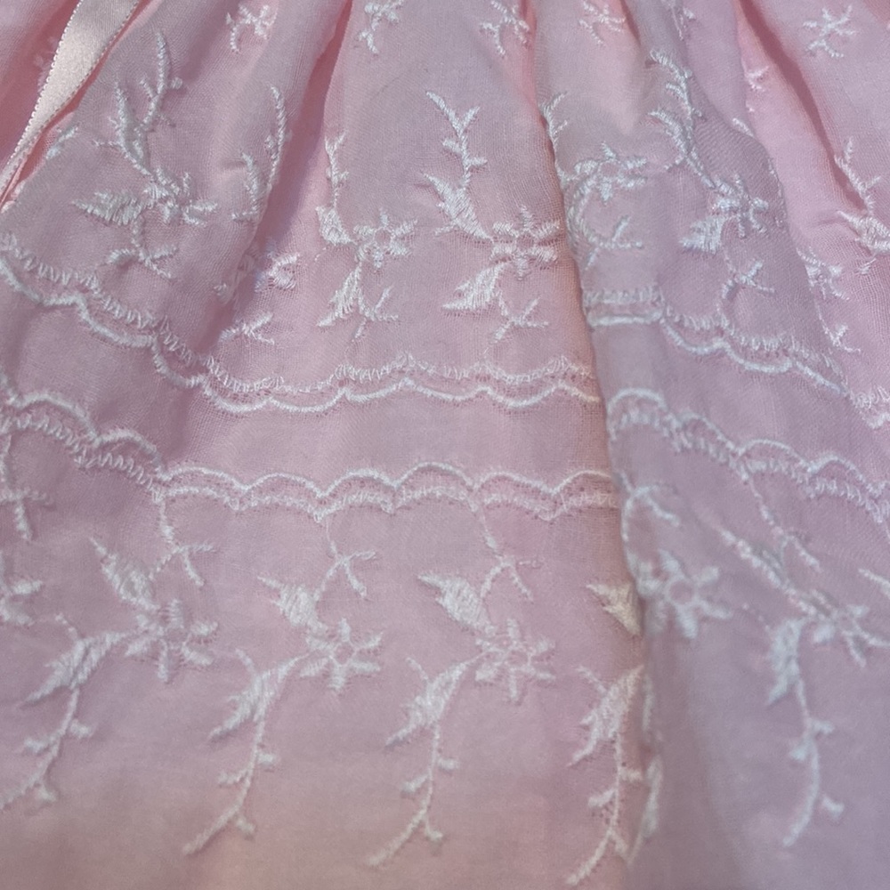 Beautiful Vintage Baby Girl Haddad Brothers Pink Dress - Picture 2 of 12